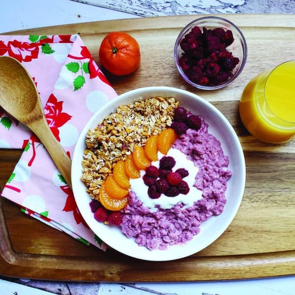 Raspberry Creamsicle Oat Bowl