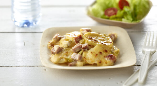 Scalloped potatoes with Ham