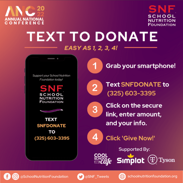 Graphic of cell phone with Text to Donate information