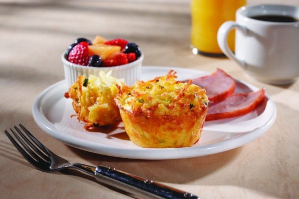Hash brown potato muffins