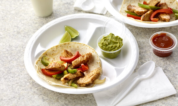 Honey lime fajitas with a side of guacamole and salsa