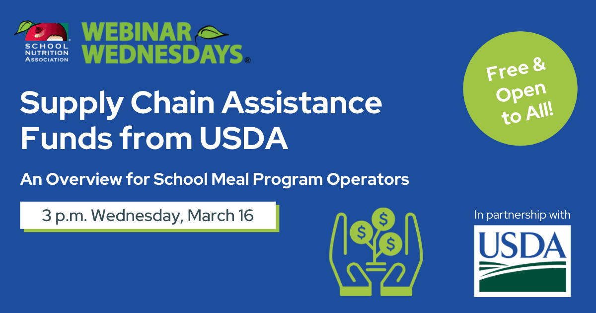 "Supply Chain Assistance Funds from USDA" webinar