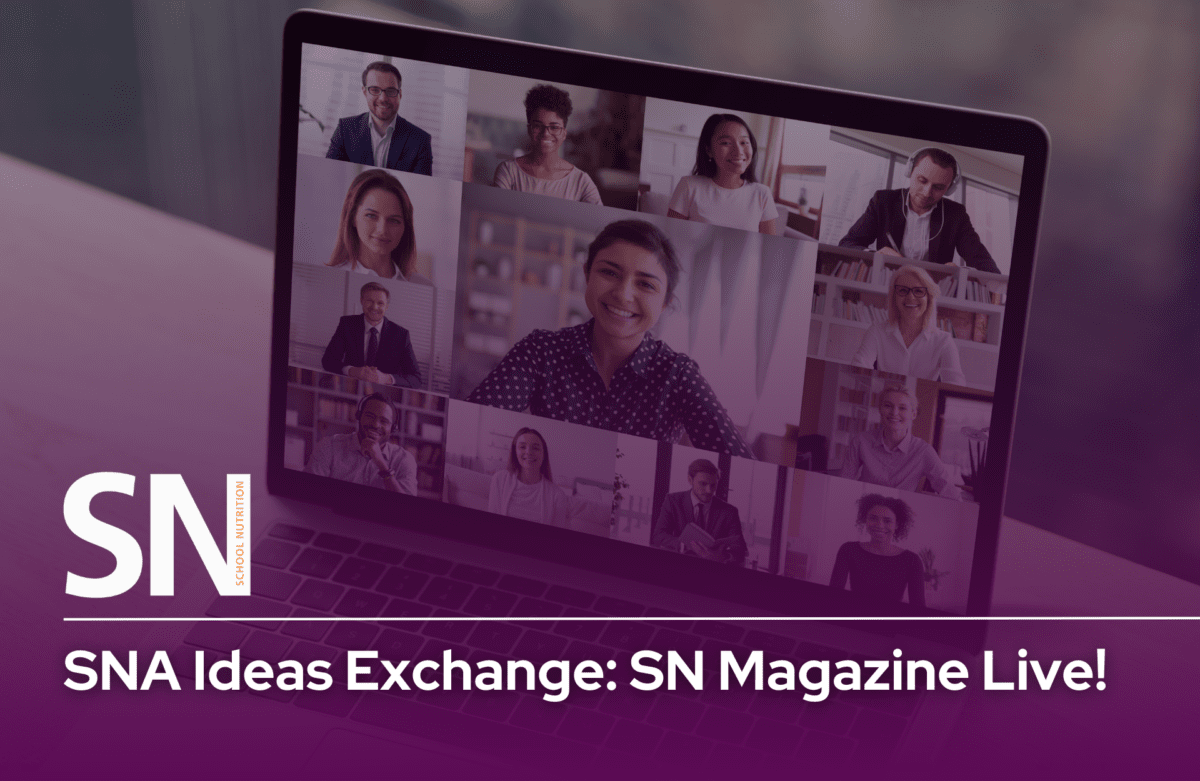 Promotional image for the webinar "SNA Idea Exchange: SN Magazine Live!" with the SN Magazine logo