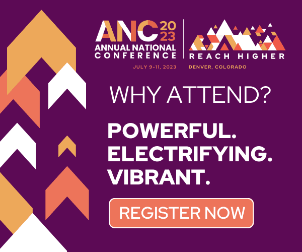 Ad for ANC23, links to ANC Registration page