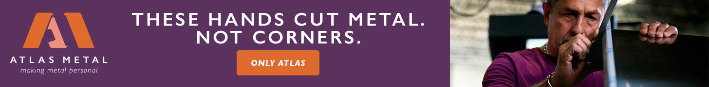 Ad for Atlas Metal links to Talking Rain site
