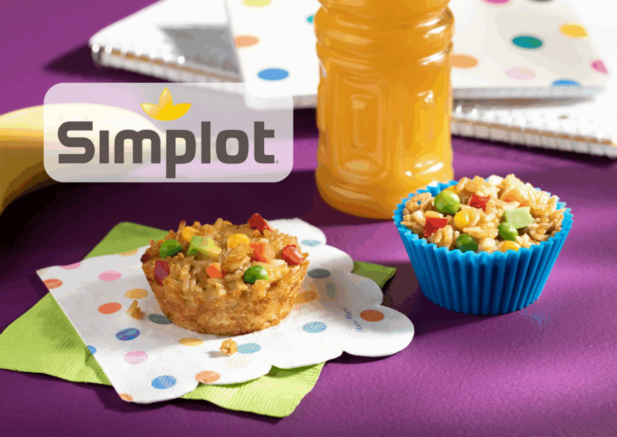 Simplot mini fried rice cups