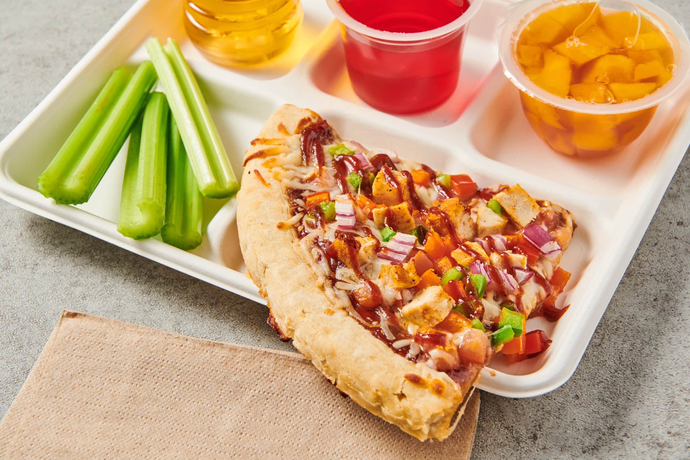 sweet and smoky BBQ chicken pizza