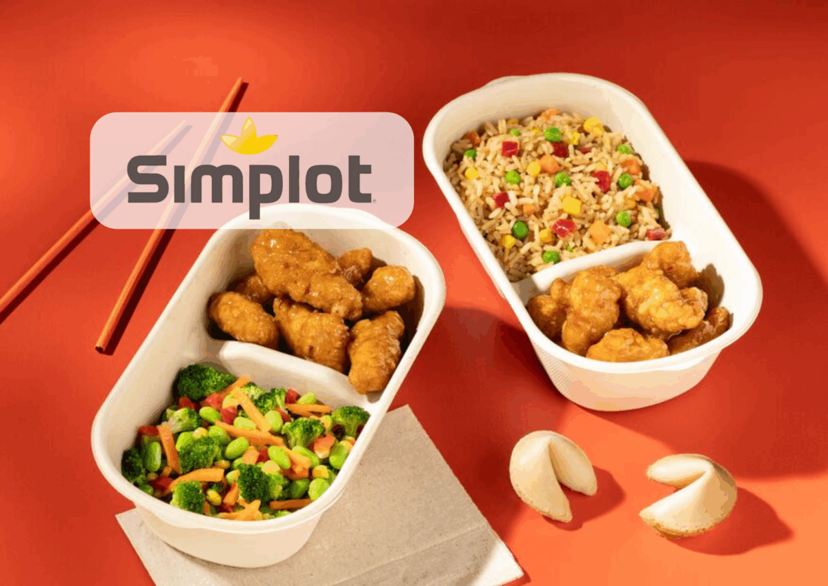 Simplot Combo Orange Chicken Plate