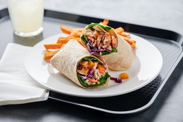 Just Peachy Korean BBQ Chicken Wrap