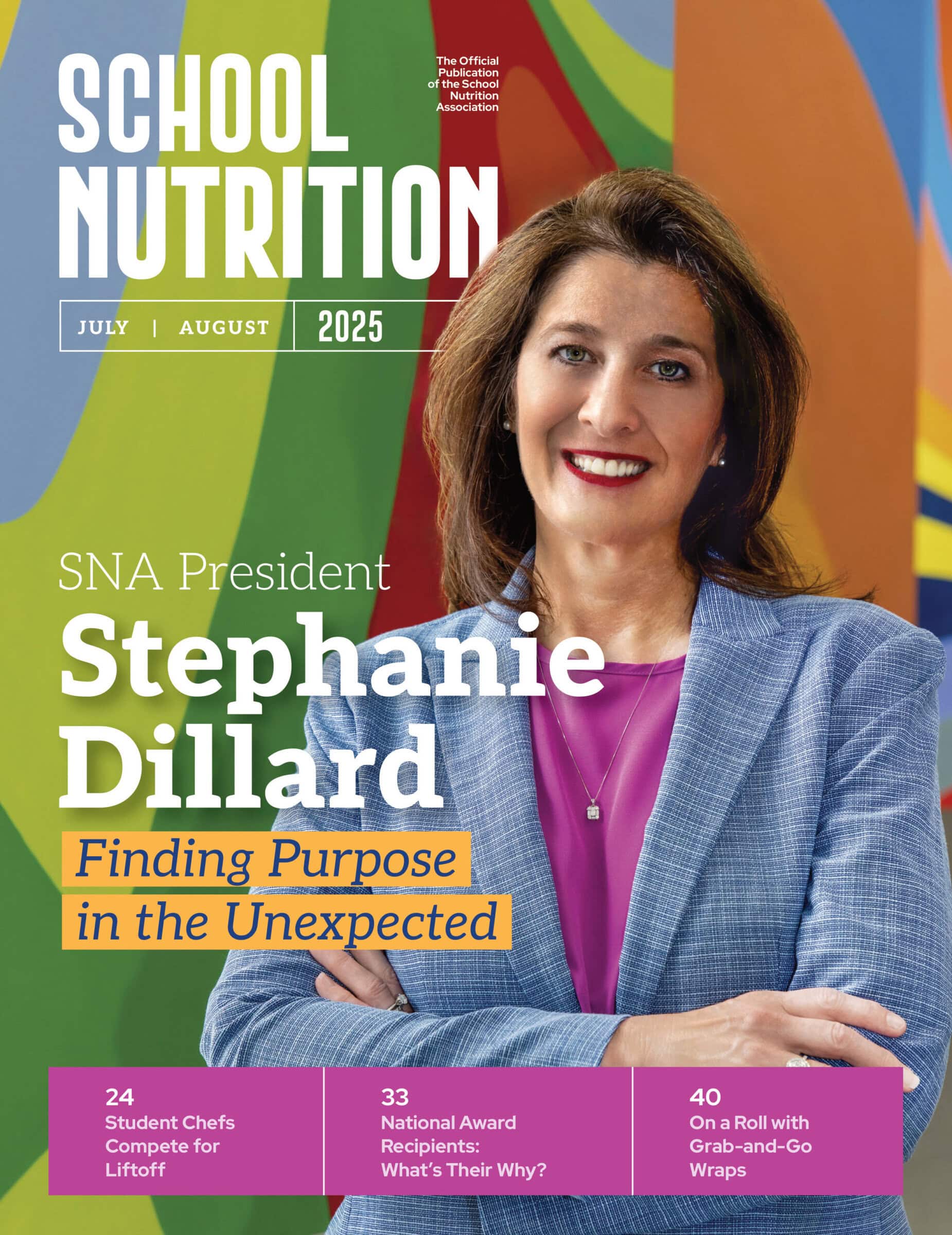 cover of school nutrition magazine's july/august 2025 issue