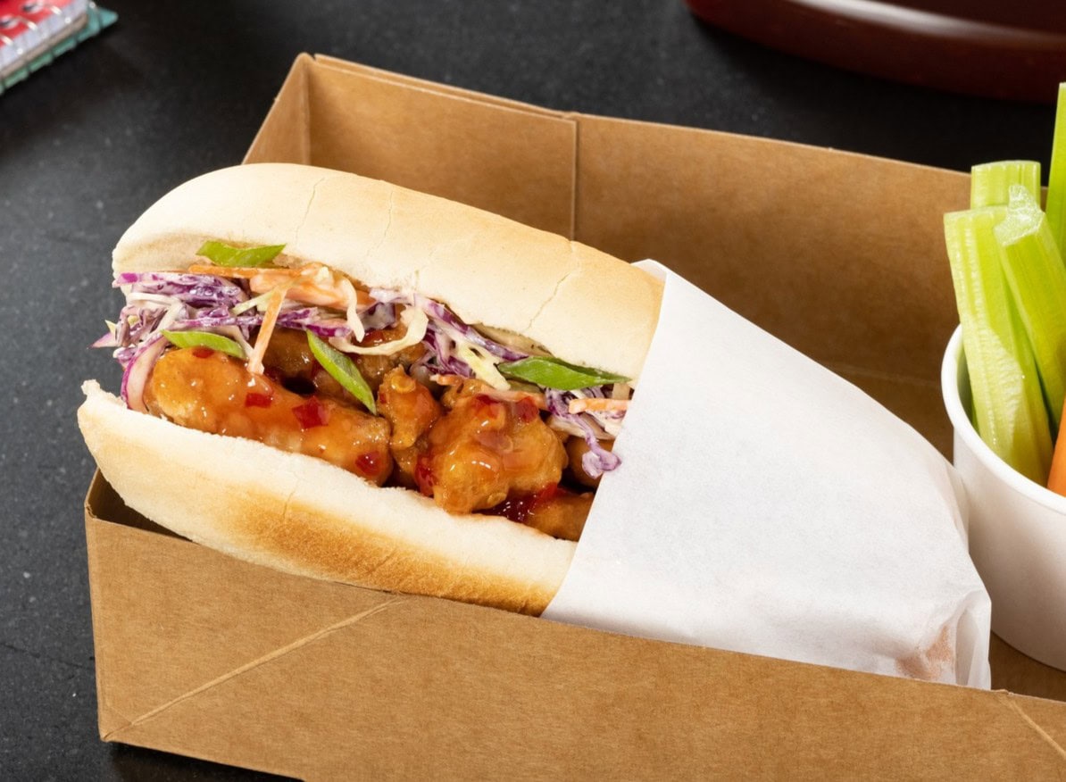 crispy Thai chili chicken po' boy