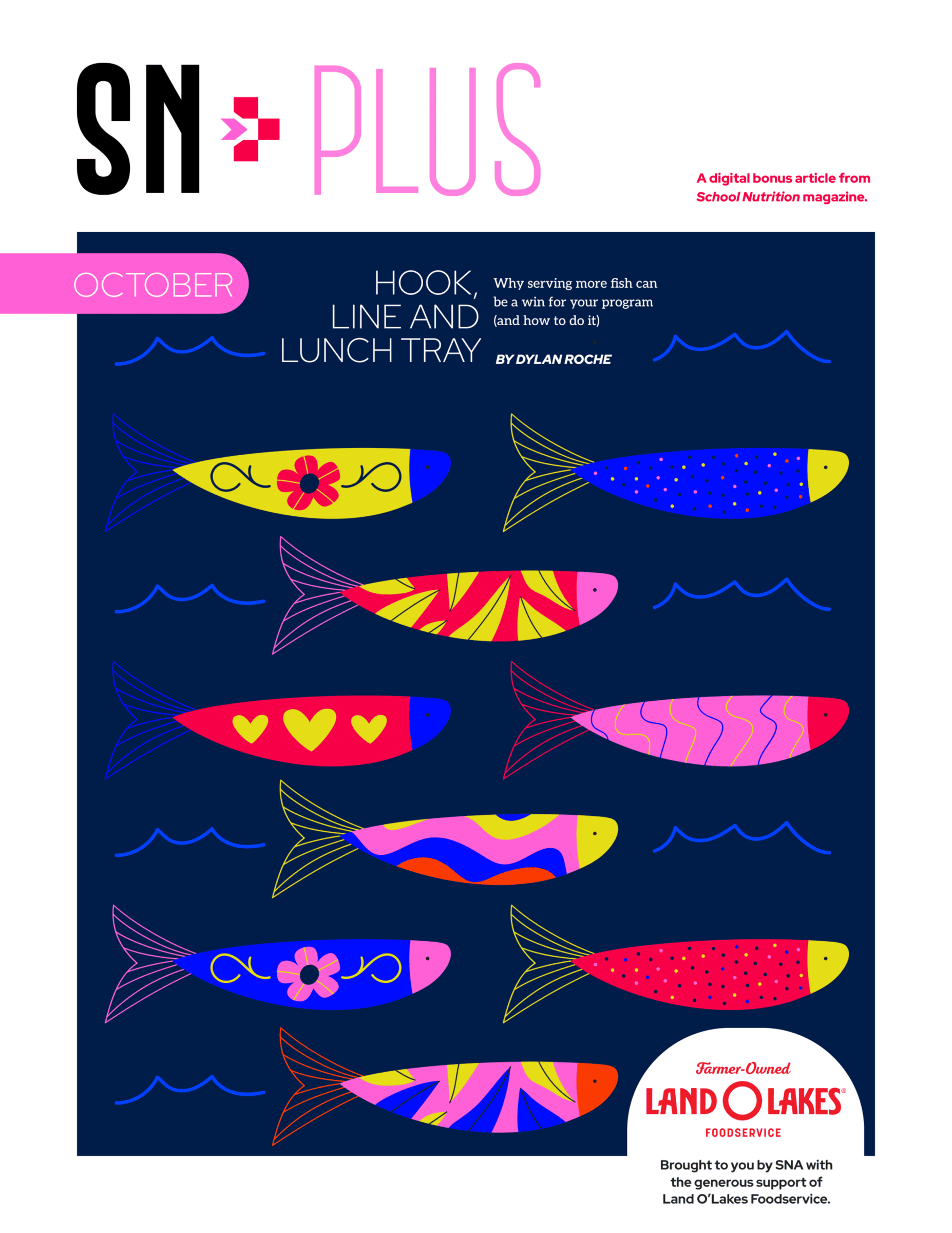 cover of SN Plus "Hook, Line and Lunch Tray"