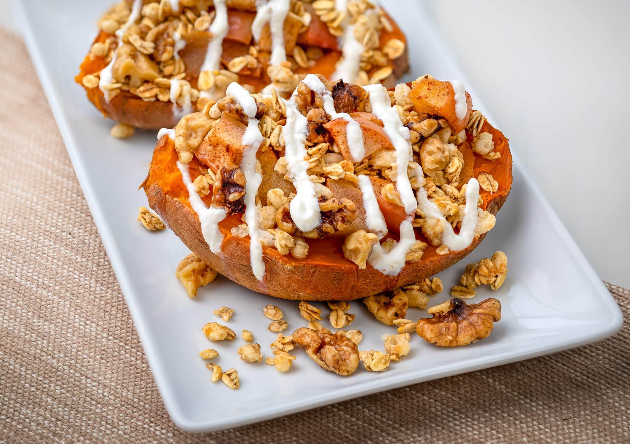 stuffed breakfast sweetpotato